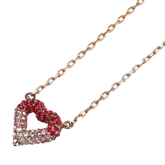 LOUIS VUITTON Pink Heart Necklace